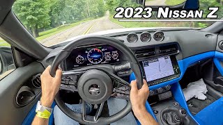 2023 Nissan Z Manual  This Twin Turbo V6 is Faster Than Youd Think POV Binaural Audio [upl. by Winters121]