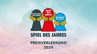 Preisverleihung Spiel des Jahres 2024 Kinderspiel des Jahres 2024 und Kennerspiel des Jahres 2024 [upl. by Benedicto645]