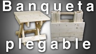 Como hacer una silla  banqueta  butaca plegable de madera y desde 0 [upl. by Koerlin20]