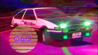 Initial D  Gas Gas Gas by Manuel Slowed DownVaporwave remix [upl. by Fulmer]