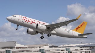 Airbus A320 Pegasus Airlines landing at Ercan Airport  PGT1920 [upl. by Khajeh]