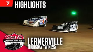 Thursday Twin 25s  Lucas Oil Firecracker 100 at Lernerville Speedway 62024  Highlights [upl. by Notlim]