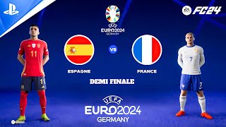 FC 24  Espagne vs France  UEFA EURO 2024 Demi Finale  PS4™ [upl. by Uot]