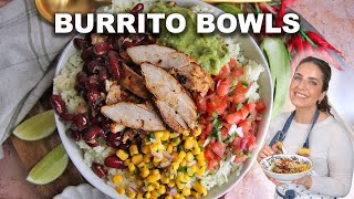 Chipotle Chicken Bowls Easy and Perfect For Meal Prep [upl. by Lissner]