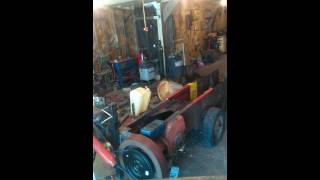 Homemade wood processor wood splitter IH 46 hay baler log splitter [upl. by Werna]