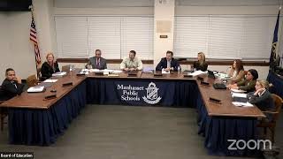 Manhasset Schools Board of Education Meeting 11724 [upl. by Pearce]