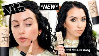 FULL COVERAGE MATTE FOUNDATION new NARS Soft Matte Complete Foundation Review amp Wear Test [upl. by Phillips108]