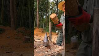 This machine is used to cut wood into small pieces shorts [upl. by Melisandra]