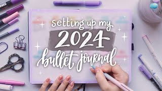 Setting Up My 2024 Bullet Journal 🌟 Plan With Me [upl. by Eilyr]