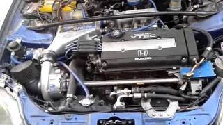 Test Vortech Super Charger on Civic SiR [upl. by Rae]