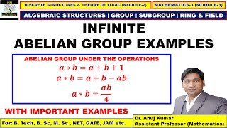 Example of Infinite Abelian Group  Infinite Abelian Group  Group Theory Examples and Solutions [upl. by Ecnav]