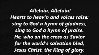 ALLELUIA ALLELUIA Hymn to Joy BEETHOVEN Lyrics Words text EASTER Sing Along Song [upl. by Nahsab410]