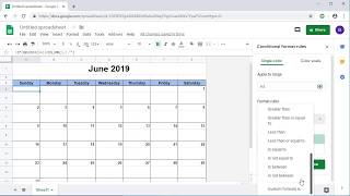 How to Create a Dynamic Monthly Calendar in Google Sheets  Template Provided [upl. by Rambort]