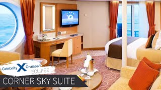 Corner Sky Suite  Celebrity Eclipse Full Walkthrough Tour amp Review 4K  2021 [upl. by Edythe]