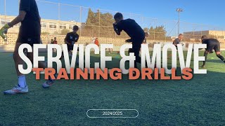 Service And Move  The Training Drills 2425  Goalkeeper Training [upl. by Otrebogad]