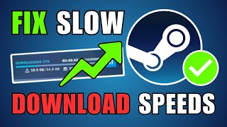 How To Fix Steam Games Slow Download Speed [upl. by Petuu703]