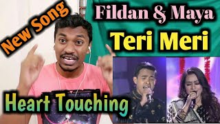 Indian Reacting Duet Fildan dan Shreya Maya  Teri MeriMANTUL MANTAP BETUL DA Asia 4 [upl. by Ellehs841]