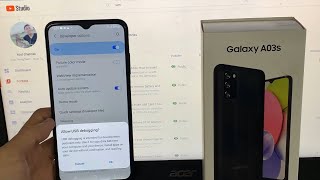 How enable usb debugging on Samsung Galaxy A03s [upl. by Idac]