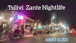 Tsilivi Zakynthos August 182022 Beautiful Night Drive  in 4K  Living in Zante [upl. by Epifano807]