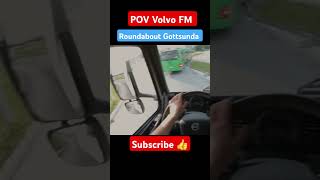 POV Volvo FM Roundabout Gottsunda automobile truckdriver trucker volvo pov ets2 shorts road [upl. by Nomrac388]