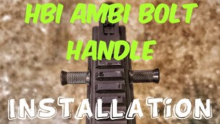 HBI Ambi Charging Handle Installation for the Grand Power Stribog [upl. by Ellennad674]