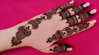 New Stylish mehndi design  Simple henna design  Mehandi ka design  Mehndi designs  Cone designs [upl. by Bohlin]