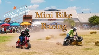 Mini Bike Racing in Gruene TX Harley Davidson [upl. by Hylton]