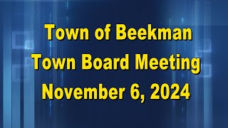 Beekman Town Board 11 6 24 [upl. by Lionello771]