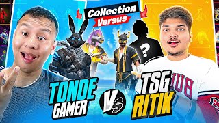 TSG Ritik Vs Tonde Gamer Best Collection Battle 😱 Free Fire Max [upl. by Ellynn966]