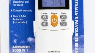 Appliance Pro Air Conditioning Universal Remote Control Instructions using auto detect function [upl. by Nylareg139]