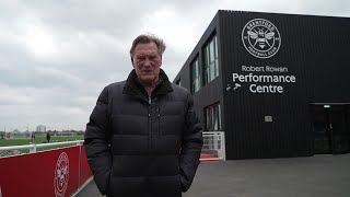 Glenn Hoddle meets Brentford 🤝 Footballing icon discusses the Bees Heart of West London project 🫀 [upl. by Flight638]