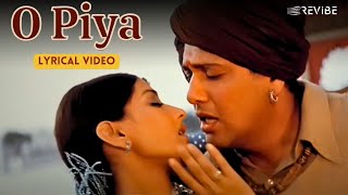 O Piya Lyric Video Sukhwinder S Sadhana Sargam  Govinda Sonali  Jis Desh Mein Ganga Rehta Hai [upl. by Torras]