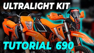 KTM 690 Ultralight Rally Kit Tutorial [upl. by Atinal210]