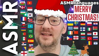 quotMerry Christmasquot 🎄🎁 in 40 Languages ASMR in your language [upl. by Noskcire]