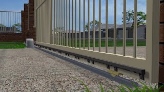 Install sliding driveway gates that run on a track [upl. by Wolsniw734]