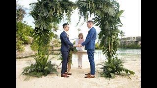 Jason and Brandon Wedding  Hotel Xcaret Mexico [upl. by Eidahs510]