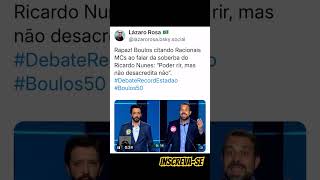 PODE RIR MAS NÃO DESACREDITA NÃO boulos50 eleições2024 debateRECORDestadao nunes [upl. by Aniryt748]