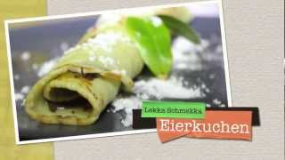 Rezept zum Eierkuchen machen  Einfach und Lekka [upl. by Leanard]