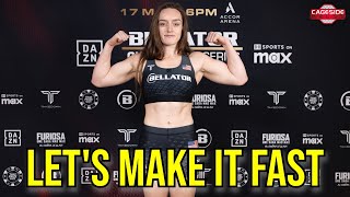 Aspen Ladd Looking For Quickest Fight Possible In Paris  Bellator Paris [upl. by Akinom319]