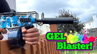 Gel Blaster Gun Submachine that shoots Water Gel Pellets Alternative to Paintball Ferventoys [upl. by Onitsuaf]