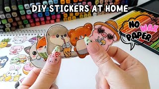 HOW TO MAKE STICKERS ✨️STEP BY STEP✨️ without baking paper [upl. by Veta980]