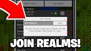 How To Join A REALM in Minecraft Bedrock 119 2023 [upl. by Adabelle]