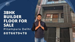 84gaz 2bhk ready to move builder floor for sale in pitampura Delhi lift and parking [upl. by Ahseila]