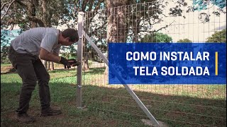 Como instalar Tela Soldada  Alambrado [upl. by Narad]