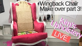 Wingback Chair Makeover Part 3 [upl. by Devitt]