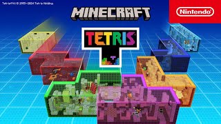 Minecraft x Tetris – DLC Trailer – Nintendo Switch [upl. by Chelsy934]