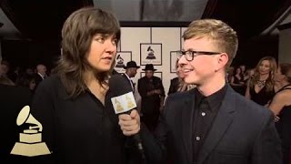 Courtney Barnett with Tyler Oakley  Red Carpet  58th GRAMMYs [upl. by Airetahs]