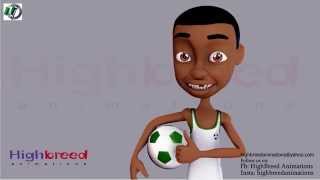 Nigeria 3d Animation Ojo football freestyle [upl. by Anyala]