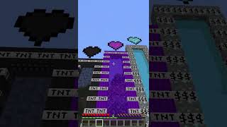 tnt portals with different hearts impressed me shorts minecraft meme [upl. by Shepley]