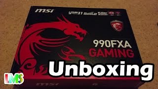 Msi 990FXA Gaming Motherboard Unboxing [upl. by Skip90]